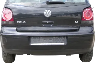 VW Polo 9N 9N3 Stoßstange Heckstoßstange hinten schwarz LC9Z Stoßfänger - Bild 1
