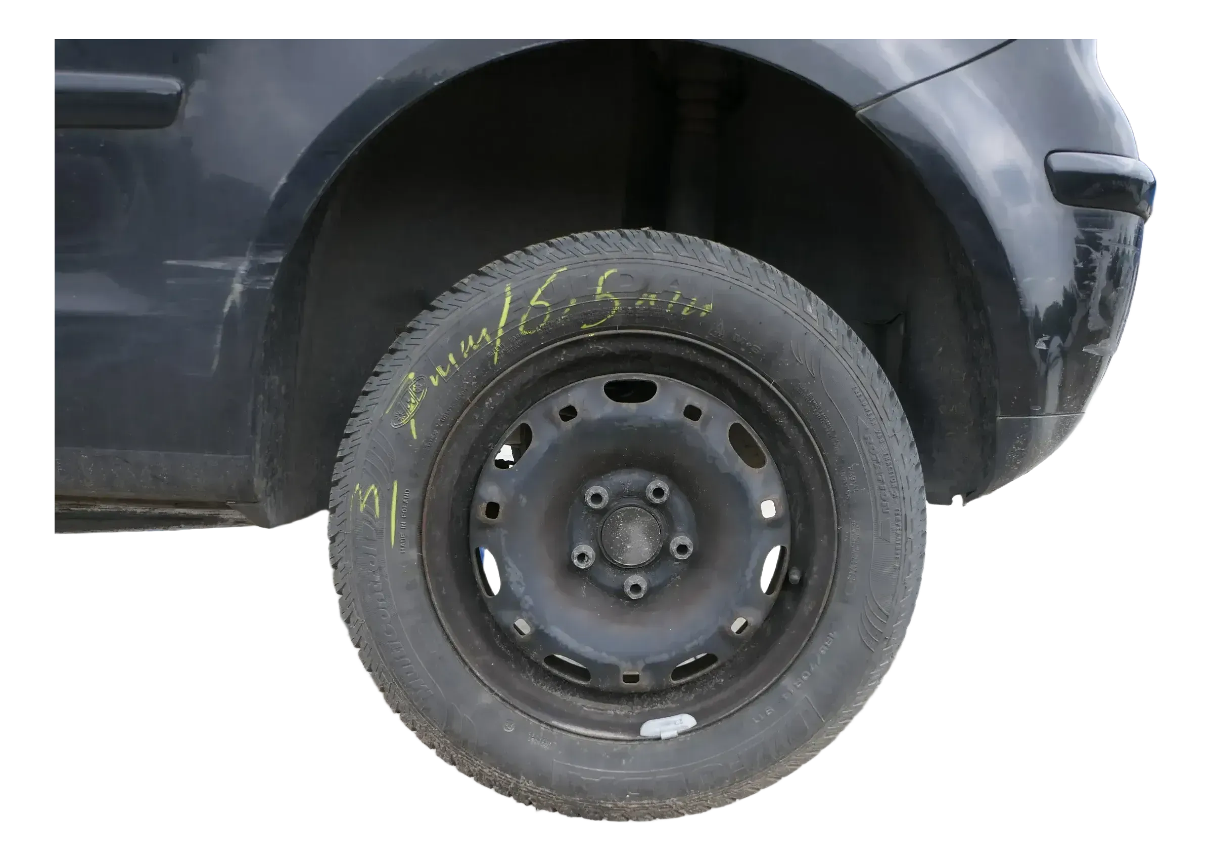 4x Skoda Fabia Felgen Reifen 165/70 R14 81T Winterreifen M&S 5jx14H2 ET35 5-7mm - Bild 1