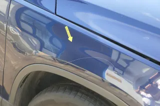VW Tiguan Kotflügel vorne rechts original 5N0821106A + Leiste blau LH5X - Bild 4