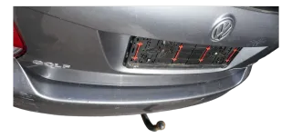 VW Golf 5 + 6 Kombi Avant Stoßstange hinten Heckstoßstange grau LD7X Spoiler PDC - Bild 2