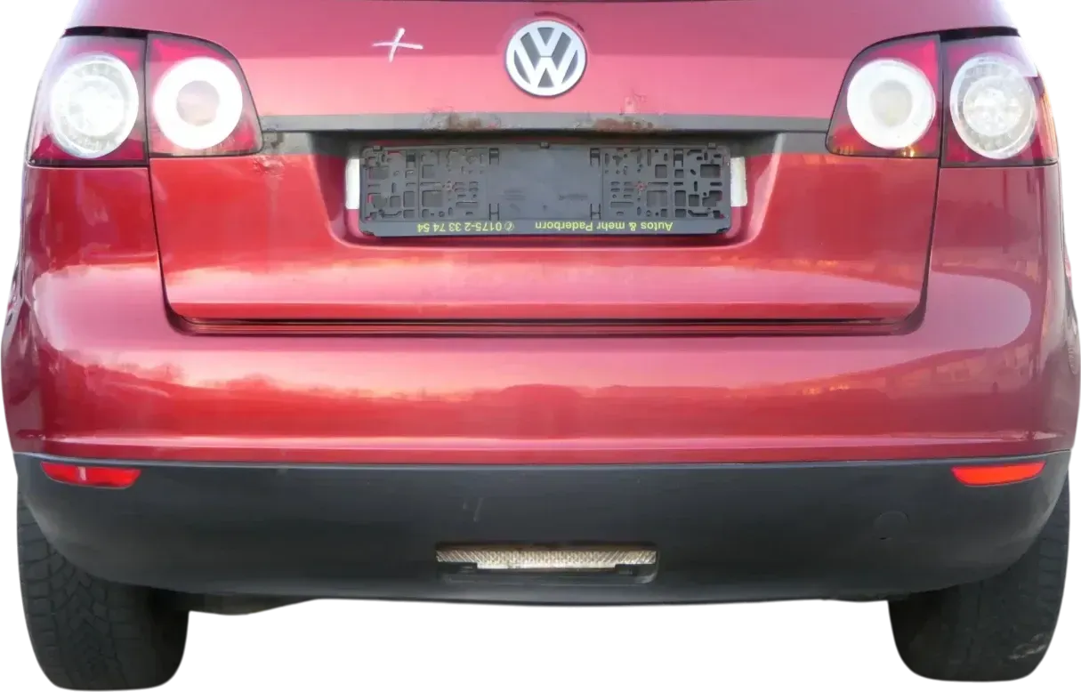 Golf Plus 5 5M1 Stoßstange hinten Heckstoßstange Stoßfänger rot LA3X - Bild 1