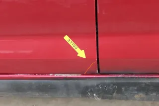 VW Golf Plus 5M Türblatt Tür vorne links Fahrertür rot LA3X  -Türblatt +Rahmen - Bild 11
