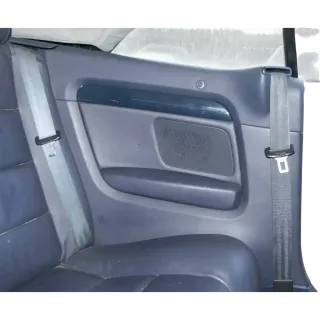 A4 8H Cabrio 8E B6 B7 1x Seitenverkleidung Verkleidung hinten links blau Leder - Bild 1