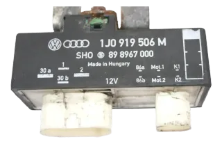 VW Golf 4 Bora Steuergerät Lüfter Kühlerlüfter Lüftersteuergerät 1J0919506M Kühl - Bild 1