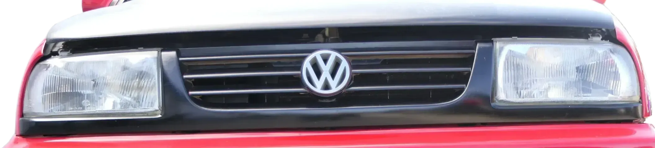 VW Golf 3 1H Grill Kühlergrill VW Zeichen Logo schwarz Grillleiste Leiste - Bild 1