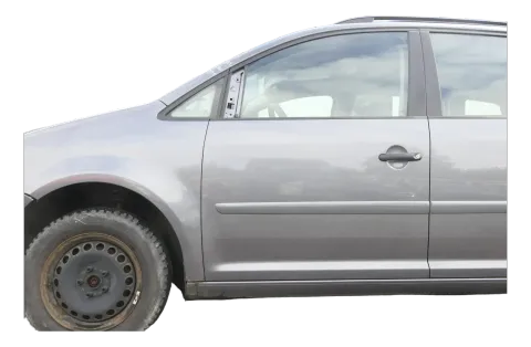 VW Touran 1T 1T3 Tür vorne links Fahrertür grau LD7X OHNE Anbauteile Cross
