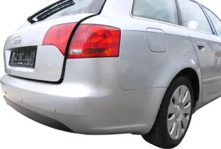 Audi A4 8E B7 Kombi Avant Stoßstange hinten Spoiler silber grau LY7W PDC - Bild 2