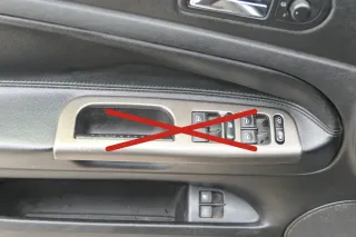 1x Passat 3BG Türverkleidung Verkleidung Tür vorne links Leder Griff Öffner schw - Bild 4