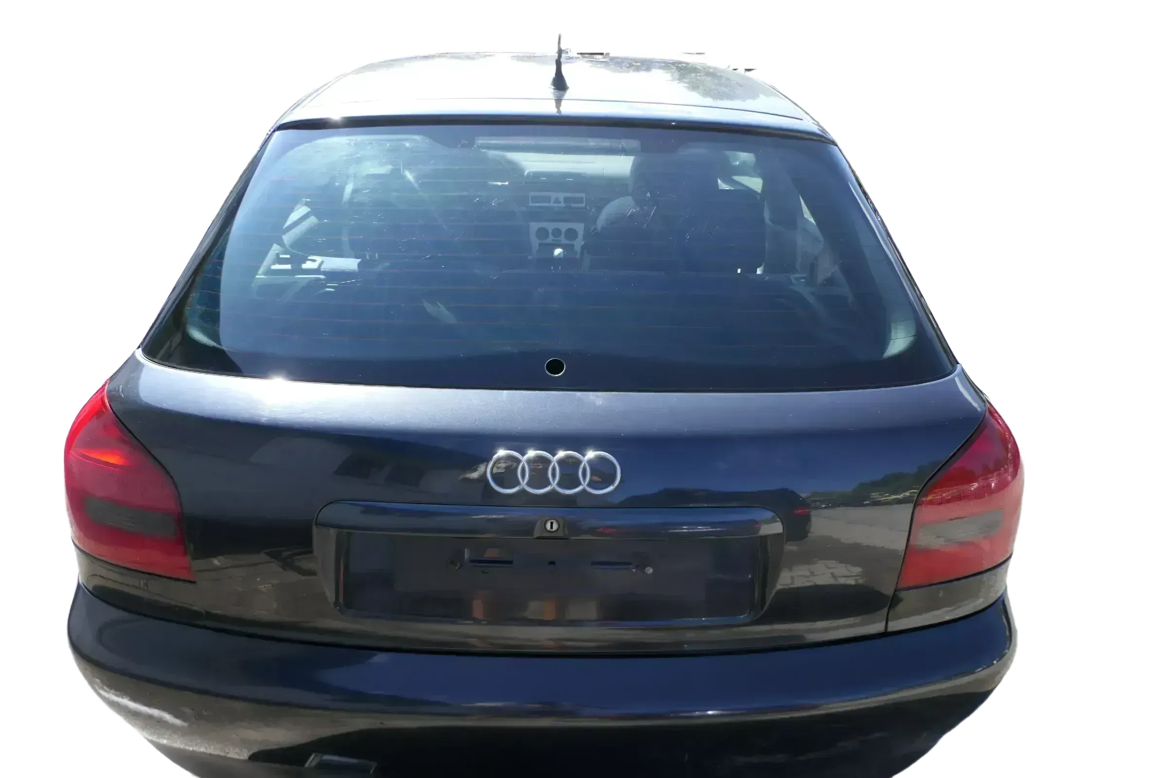 A3 8L bisBj.ca1999 Heckklappe Kofferraumklappe Klappe hinten schwarz LZ9U Scheib - Bild 1