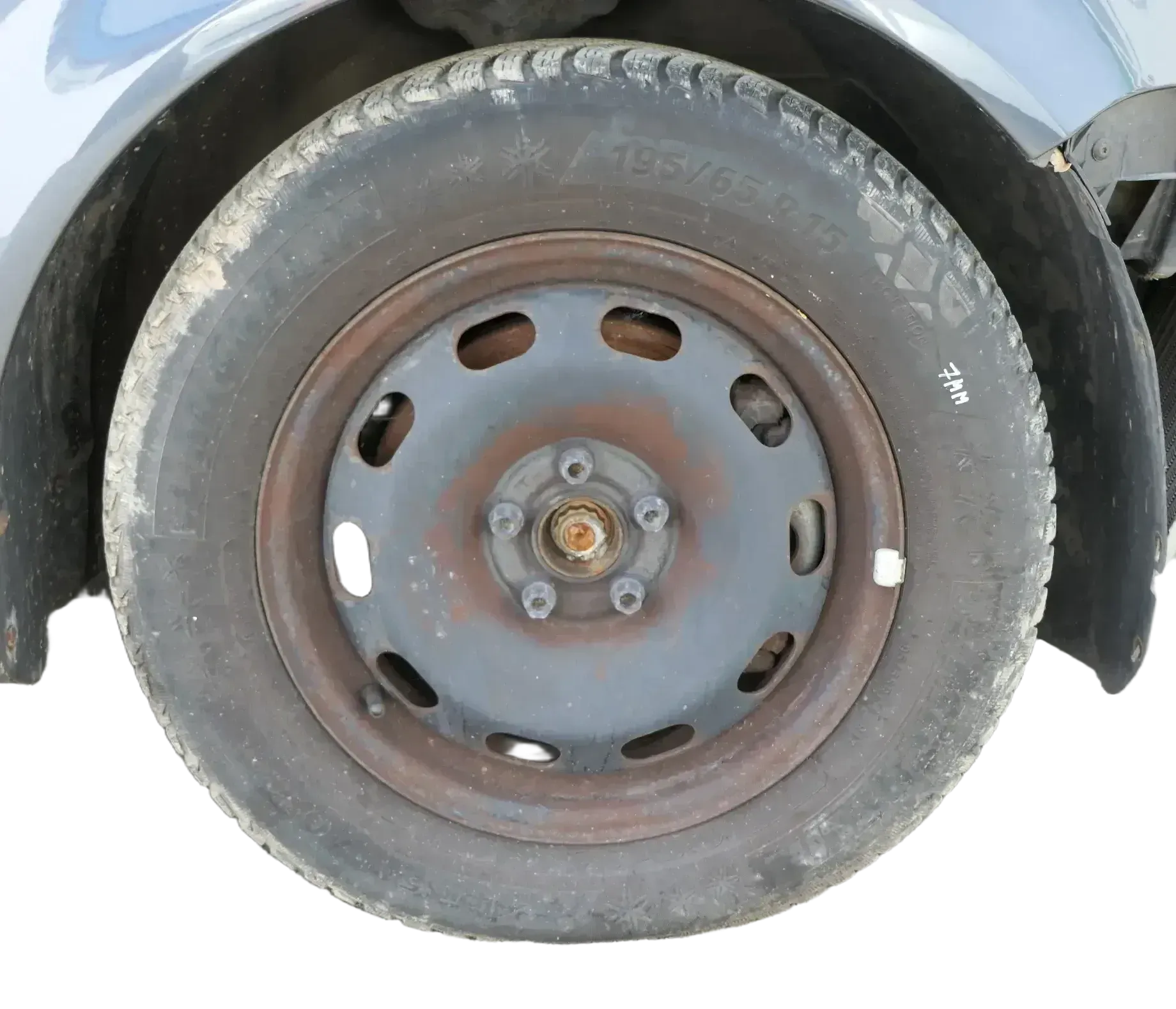 4x VW Golf 4 Bora 195/65 R15 91T Winterreifen M+S Reifen 6jx15H2 ET38  ca. 7-8mm - Bild 1
