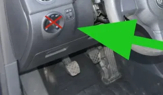 VW Tiguan Abdeckung Deckel Klappe 5M1857005S schwarz links Verkleidung Golf Plus - Bild 1