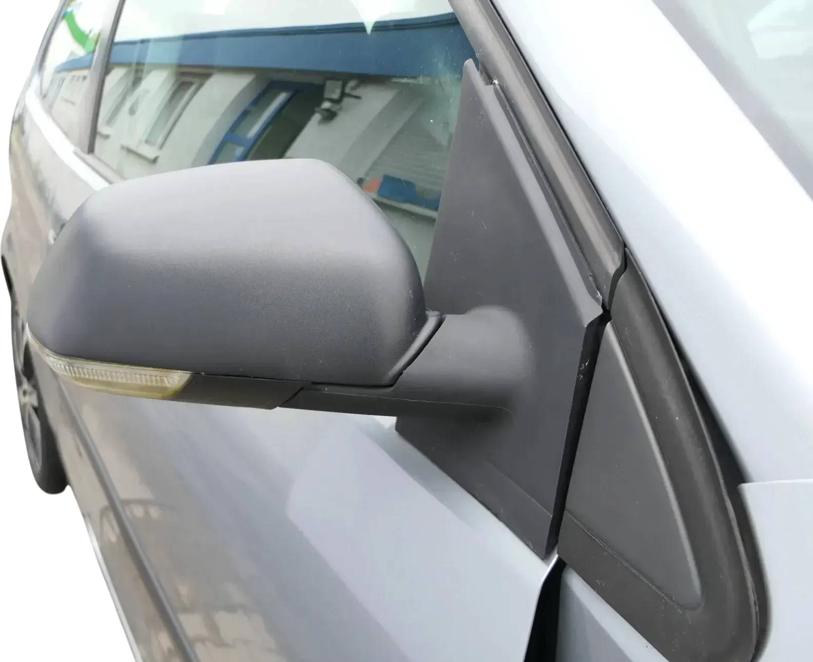 VW Polo 9N 9N3 elektrischer Spiegel Außenspiegel rechts schwarz matt Blinker - Bild 1