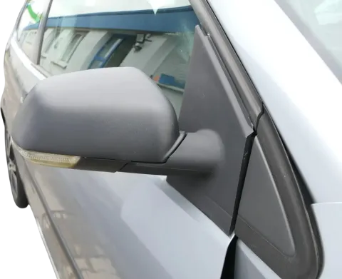 VW Polo 9N 9N3 elektrischer Spiegel Außenspiegel rechts schwarz matt Blinker