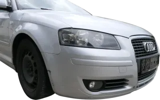 A3 8P Stoßstange Frontstoßstange Stoßfänger vorn grau silber LX7W Sportback Gril - Bild 7