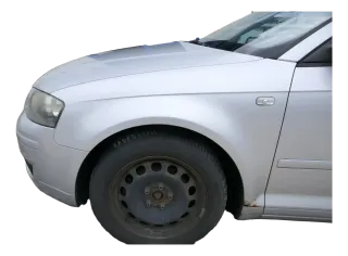 A3 8P Kotflügel vorne links silber grau LX7W auch Sportback -Rost - Bild 1