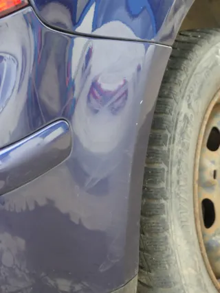 VW Polo 9N 9N3 Stoßstange Heckstoßstange hinten blau LB5N - Bild 9