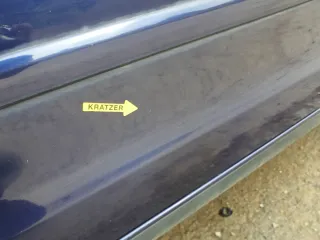 VW Polo 9N 9N3 Tür hinten links 4/5-Türer blau LB5N - ohne Anbauteile - Bild 8