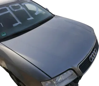 Audi A6 4B Motorhaube Klappe vorn Facelift (ab. Mitte 2002) silber LY7W + Grill - Bild 3