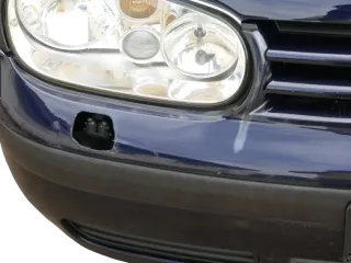VW Golf 4 Stoßstange vorne Frontstoßstange Stoßfänger blau LC5H SWR -ohne Kappen - Bild 2