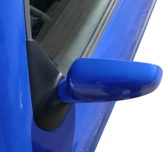 VW Golf 4 Bora elektrischer Spiegel vorne links Außenspiegel blau LW5Z & Glas - Bild 3