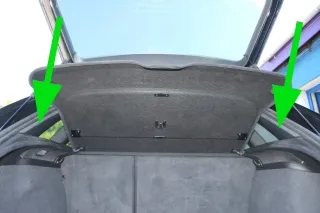 2x A3 8P D-Säulen Verkleidung rechts hinten + links Abdeckung oben schwarz - Bild 2