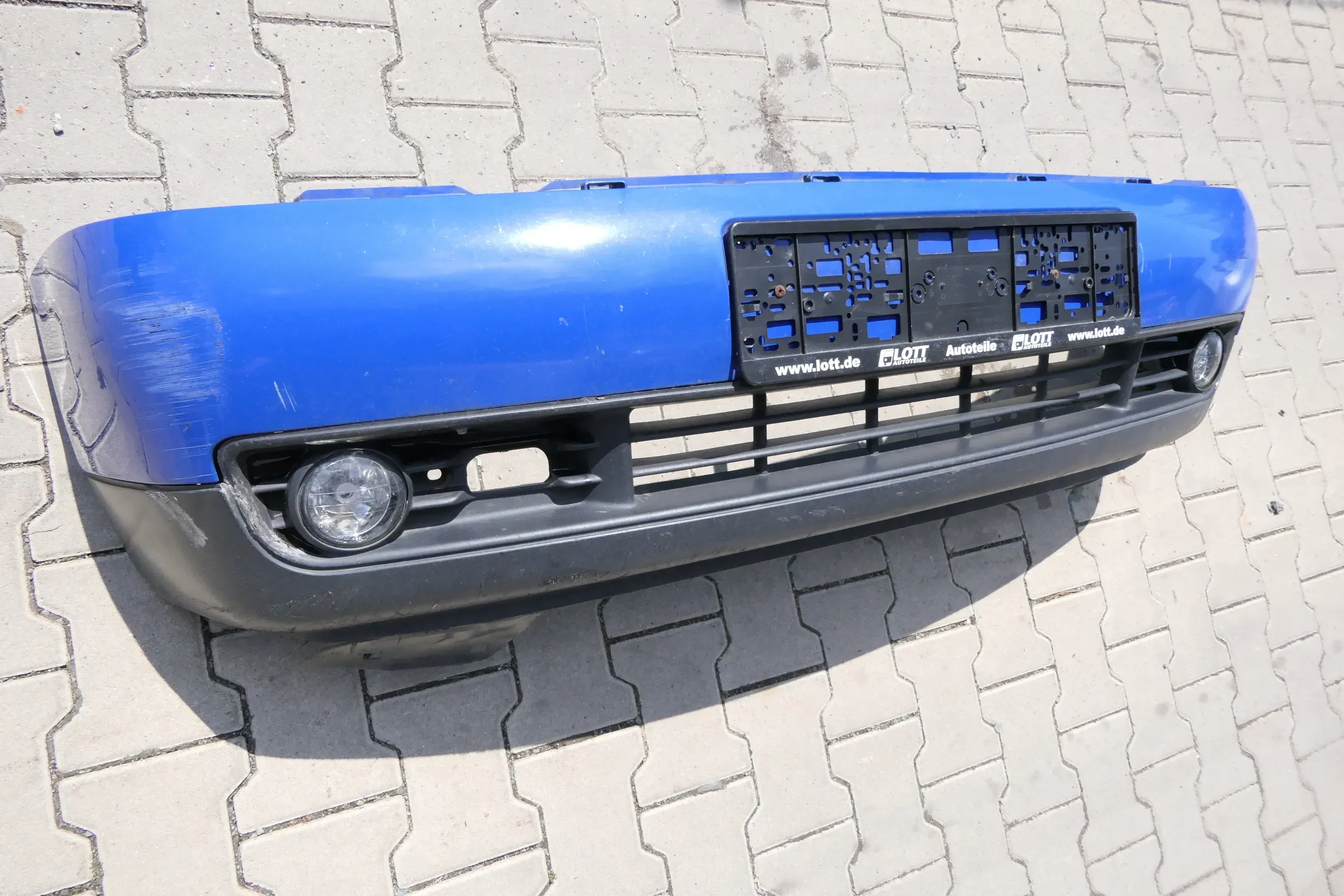 VW Lupo Stoßstange vorne Frontstoßstange Stoßfänger blau LW5Z - Bild 1