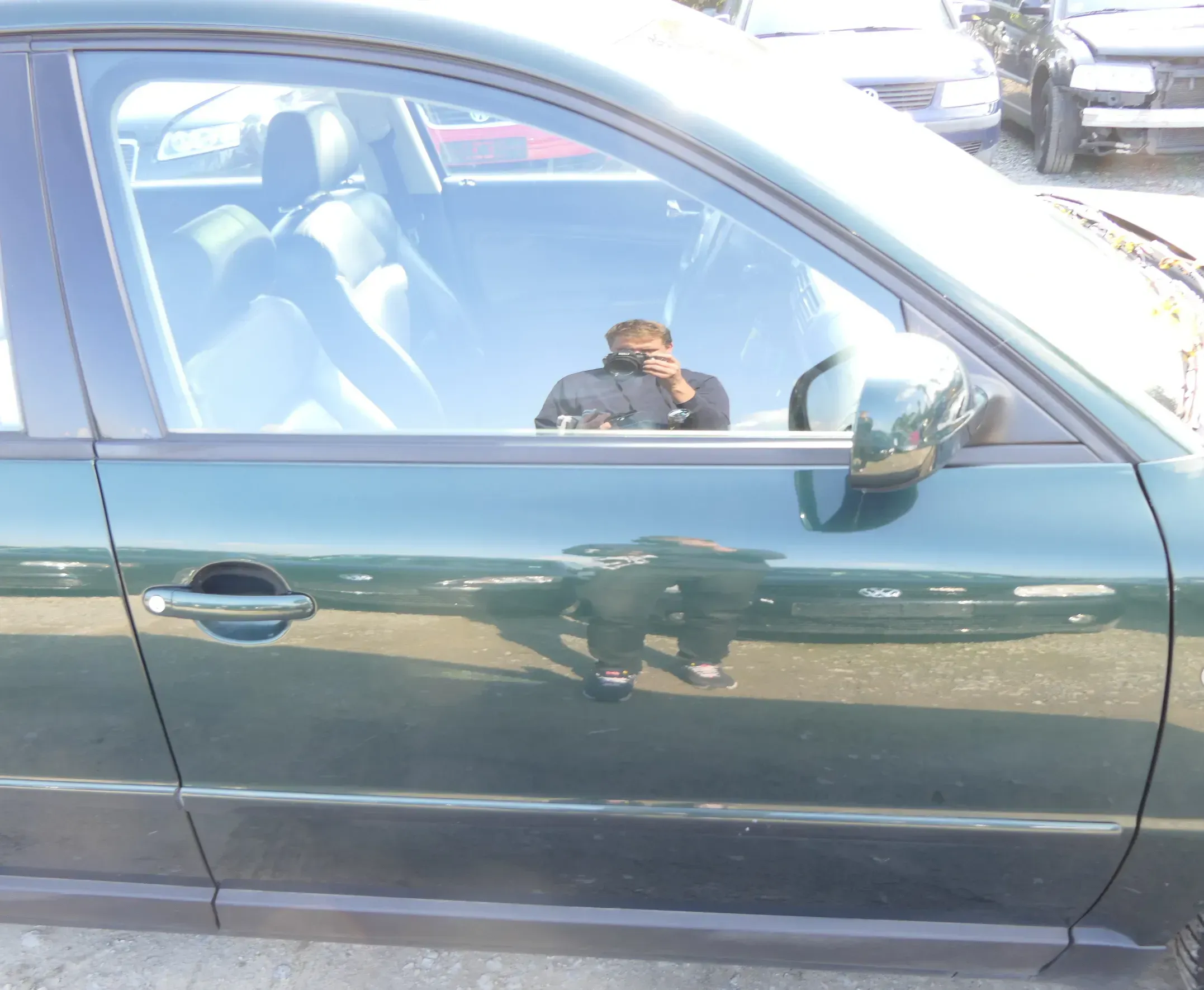 VW Passat 3B 3BG Kombi + Limo Tür vorne rechts Beifahrertür grün LC6N  107798 - Bild 1