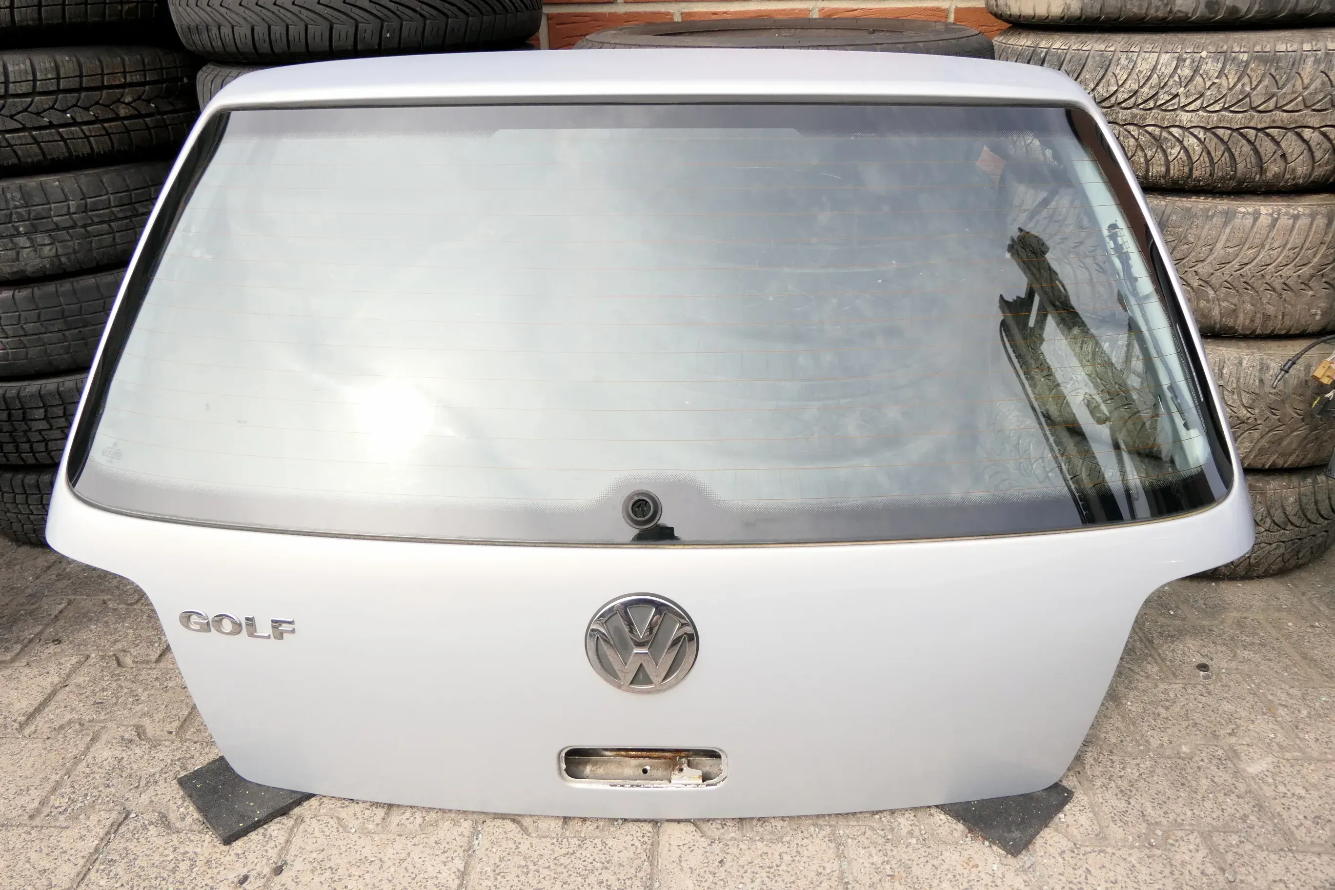 VW Golf 4 Limousine Heckklappe Kofferraumklappe Klappe hinten silber LB7Z 107455 - Bild 1