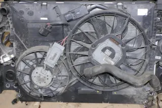 VW Touareg Q7 4L Lüfterzarge Lüfter Kühlerlüfter Klimaanlage 7L0121207E - Bild 1