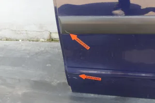 VW Polo 9N 9N3 Tür hinten links 4/5-Türer blau LB5N indigoblau - ohne Scheibe - Bild 4