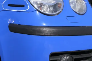 VW Polo 9N Stoßstange Frontstoßstange vorne blau hellblau LA5F SWR - Bild 2