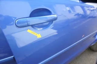 VW Polo 9N 9N3 Tür vorne rechts Beifahrertür 4/5-Türer blau LA5M - ohne Anbautei - Bild 5