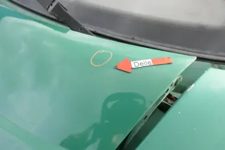 VW T4 Transporter Pritsche Motorhaube Haube Klappe vorne grün - Bild 8