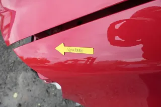 VW Fox Kotflügel vorne links rot LY3D - Bild 3