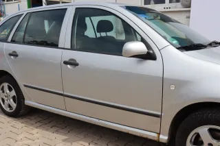 Skoda Fabia 6Y Kombi Limousine Tür vorne rechts Beifahrertür grau silber LF7T - Bild 5