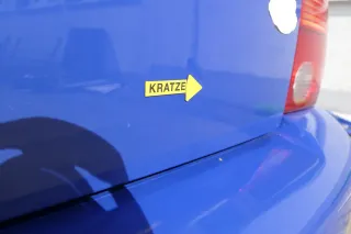 VW Lupo 6X Heckklappe Klappe Kofferraumklappe Scheibe blau LW5Z ohneAnbautei - Bild 8