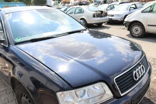 Audi A6 4B Motorhaube Klappe vorn Facelift (ab. Mitte 2002) blau LY5K ohne Grill - Bild 4
