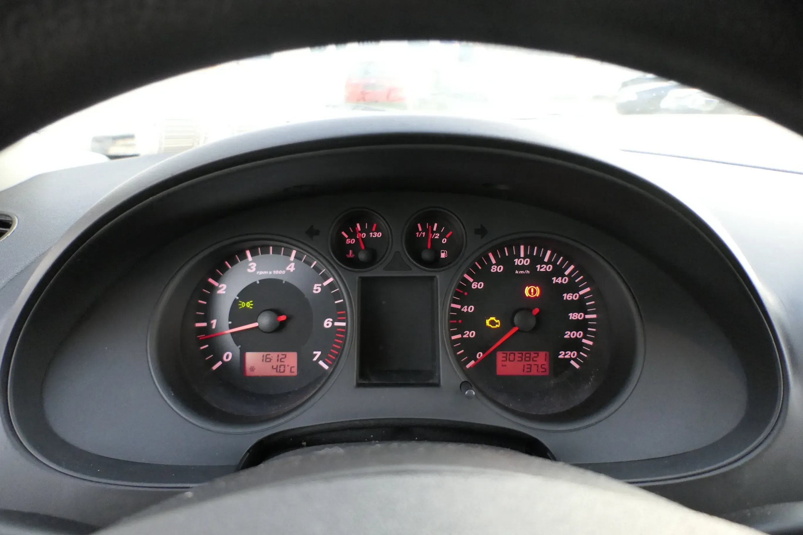 Seat Ibiza 6L Tacho Tachometer Kombiinstrument 303.000km 6L0920801 1,2 47kw 1,4 - Bild 1