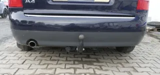 Audi A4 8E B6 Kombi Avant Stoßstange hinten mit Spoiler lila blau LY5K - Bild 1