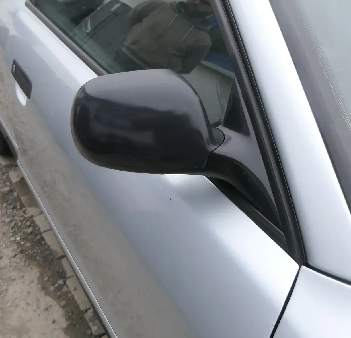 A4 B5 elektrischer Spiegel Außenspiegel rechts schwarz Glas - Bild 1