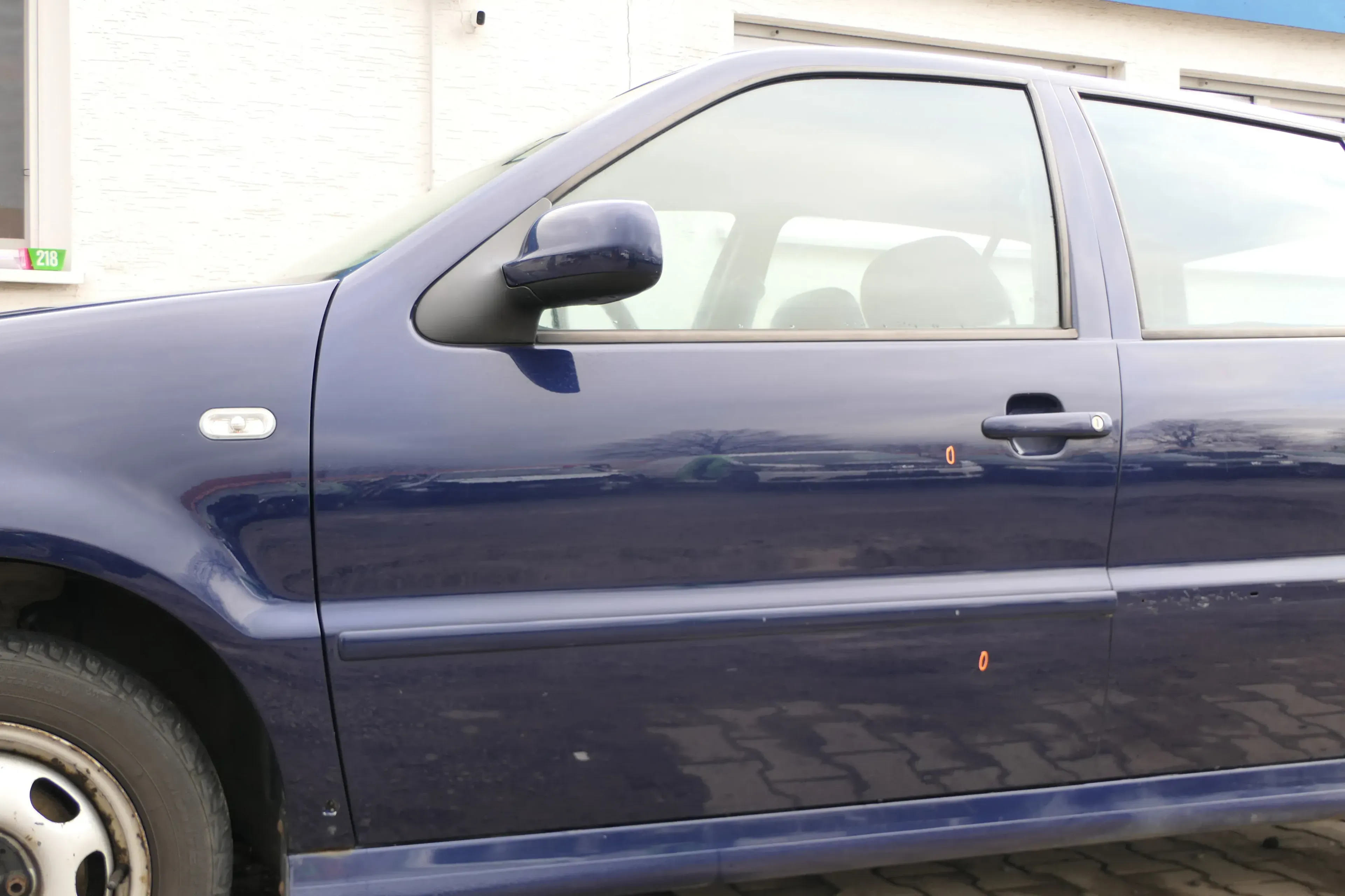VW Polo 6N 6N2 Tür vorne links Fahrertür 4/5-Türer blau LB5N ohneAnbauteile - Bild 1