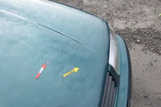 VW Polo 6N Motorhaube Klappe vorn vorne grün LC6P - Bild 7