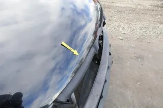 VW Fox 5Z Motorhaube Klappe vorn vorne schwarz L041 uni Haube - Bild 5