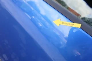 VW Touran 1T 1T3 Tür vorne links Fahrertür blau LA5X OHNE Anbauteile Cross - Bild 4