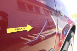 VW Golf 4 Tür vorne rechts Beifahrertür 2/3-Türer braun rot LC3K ohnAnbauteile - Bild 5