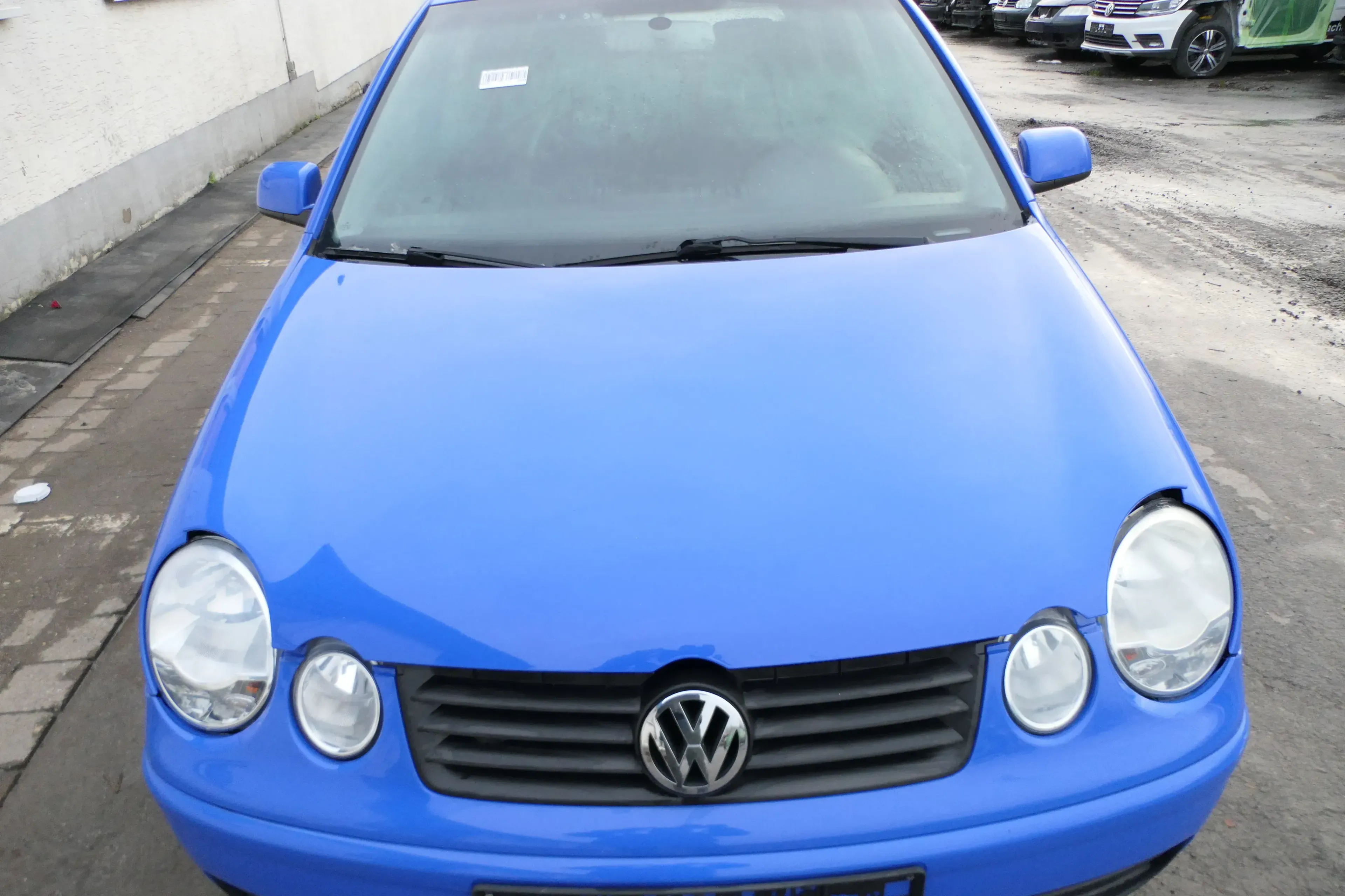 VW Polo 9N Motorhaube Klappe Haube vorne blau LA5F uni bis ca. Bj. 2004 - Bild 1