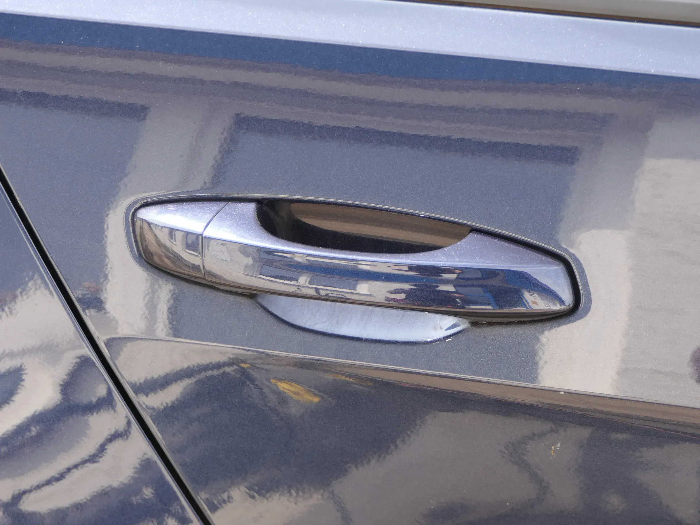VW Golf 7 5G Türgriff Tür Griff hinten rechs außen blau LH5X + Kappe - Bild 1