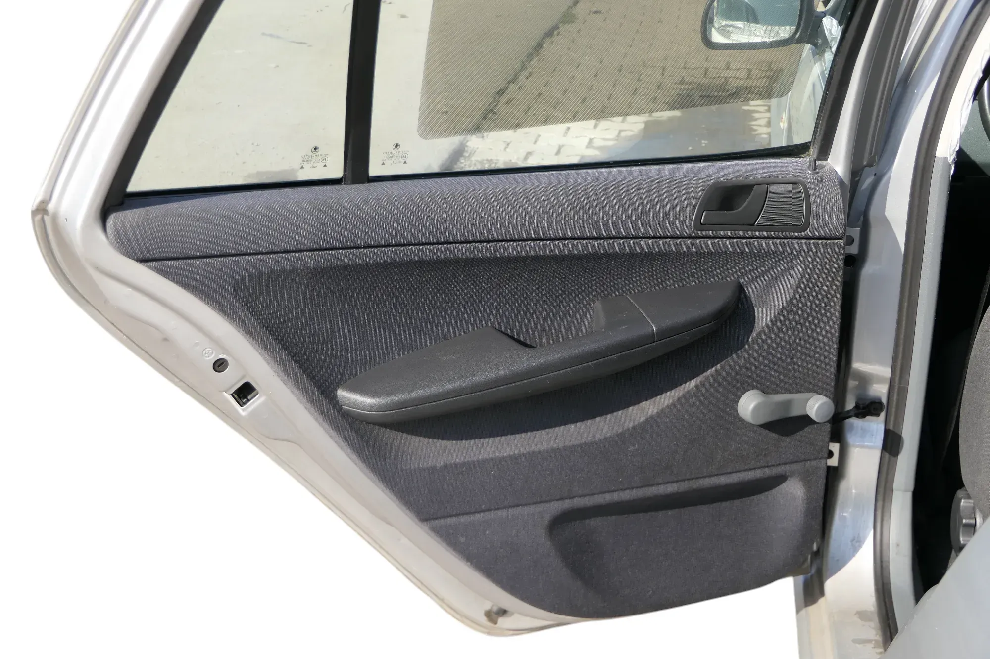 1 x Fabia 6Y Kombi Türverkleidung Verkleidung Tür hinten links schwarz anthrazit - Bild 1