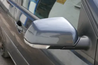 VW Polo 9N 9N3 mechanisch Spiegel Außenspiegel rechts vorne grau LC7V Blinker - Bild 3