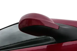 VW Golf 4 Bora manueller Spiegel vorne rechts Außenspiegel rot LP3G - Bild 5